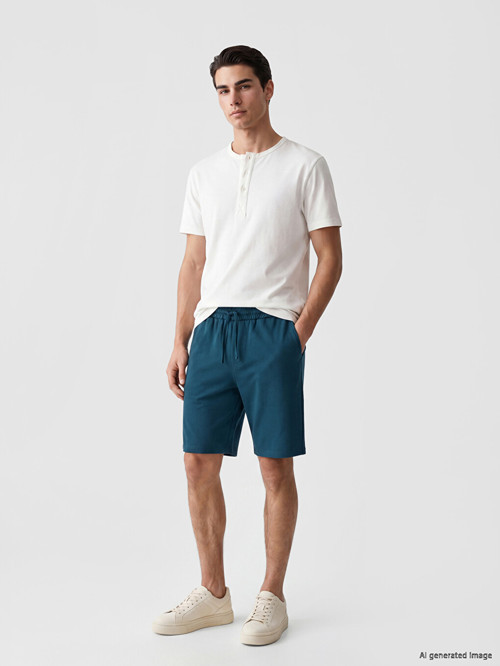 LCWAIKIKI Classic Petrol Regular Fit Erkek Şort