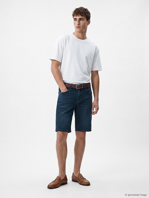LCW Jeans İndigo Slim Fit Erkek Jean Şort