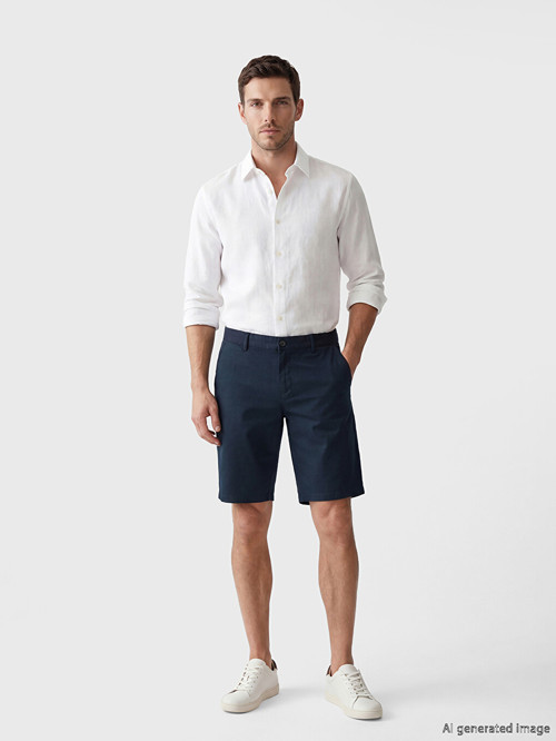 LCWAIKIKI Classic Lacivert Regular Fit Erkek Şort