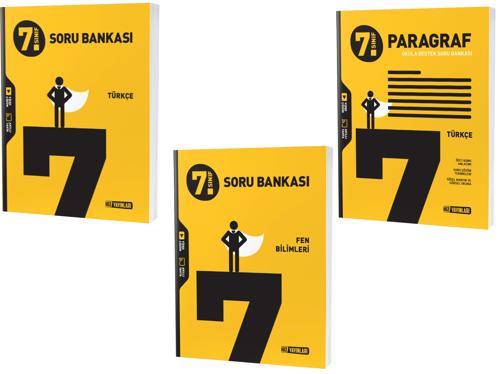 Hız 2024 7. Sınıf Fen Bilimleri + Türkçe + Paragraf Soru Seti 3 Kitap