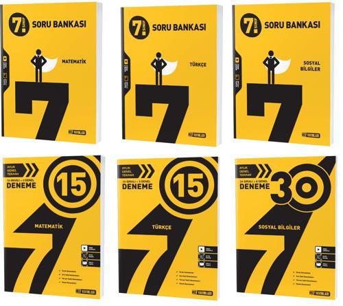 Hız 2024 7. Sınıf Matematik + Türkçe + Sosyal Soru + Deneme Seti 6 Kitap
