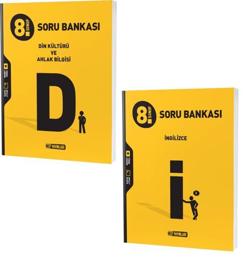 Hız Lgs 2024 8. Sınıf Din Kültürü + İngilizce Soru Bankası Seti 2 Kitap