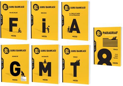 Hız Lgs 2024 8. Sınıf Matematik + Geometri + Türkçe + Fen + Paragraf + İnkılap + İngilizce Soru Seti 7 Kitap