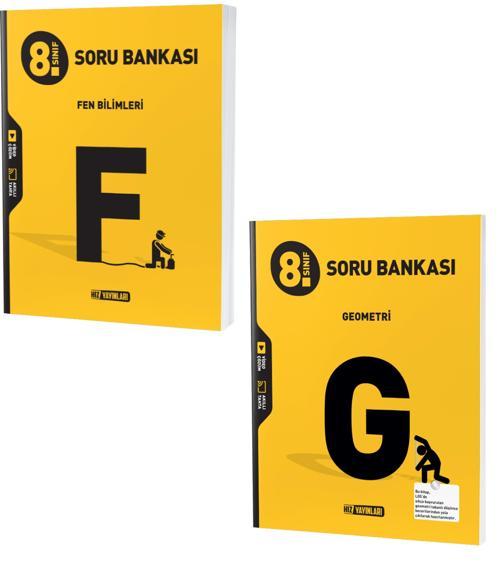 Hız Lgs 2024 8. Sınıf Fen Bilimleri + Geometri Soru Bankası 2 Kitap