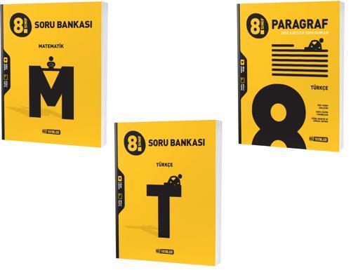 Hız Lgs 2024 8. Sınıf Matematik + Türkçe + Paragraf Soru Seti 3 Kitap