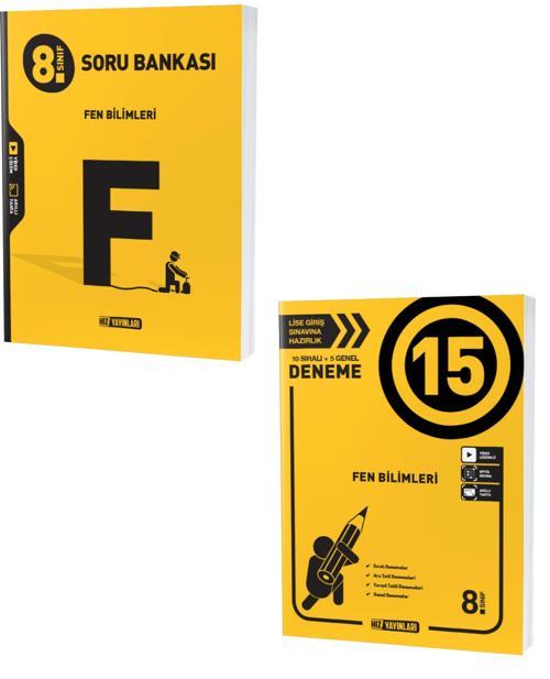 Hız Lgs 2024 8. Sınıf Fen Bilimleri Soru + Deneme Seti 2 Kitap