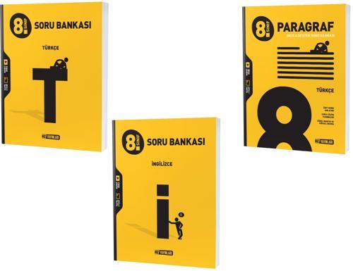 Hız Lgs 2024 8. Sınıf Türkçe + Paragraf + İngilizce Soru Seti 3 Kitap