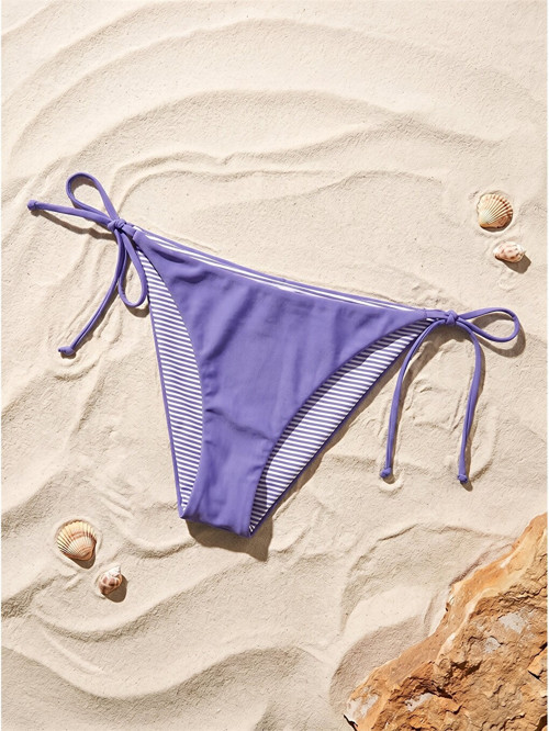 LCW DREAM Lila Çift Taraflı Bağlama Detaylı Kadın Bikini Alt