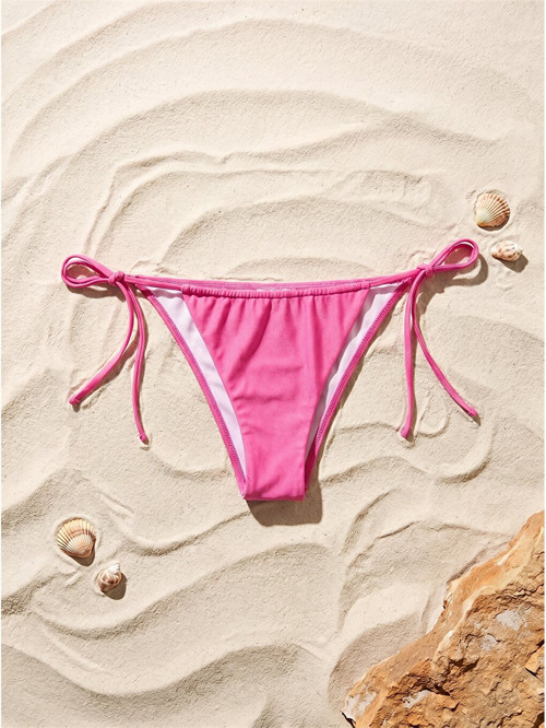 LCW DREAM Pembe Düz Bağlama Detaylı Kadın Bikini Alt