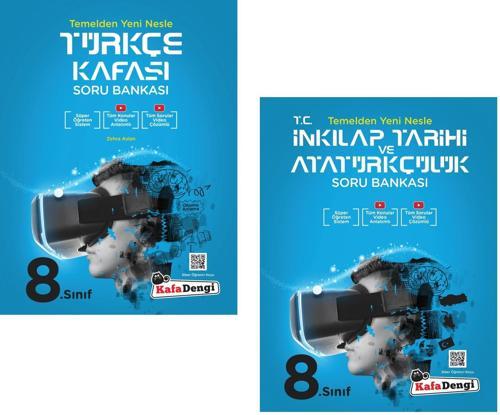 Kafadengi 2024 8. Sınıf Lgs Türkçe + İnkılap Tarihi Kafası Soru Seti 2 Kitap
