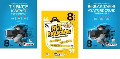 Kafadengi 2024 8. Sınıf Lgs Türkçe + Paragraf + İnkılap Kafası Soru Seti 3 Kitap