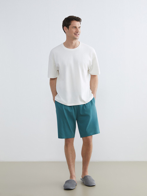 LC WAIKIKI Yeşil Standart Kalıp Erkek Pijama Alt Şort