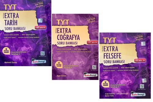 Kafadengi 2024 Tyt Tarih + Coğrafya + Felsefe Extra Soru Seti 3 Kitap