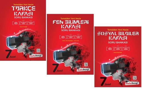 Kafadengi 2024 7. Sınıf Türkçe + Fen + Sosyal Kafası Soru Seti 3 Kitap