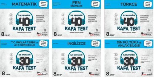 Kafadengi 2024 8. Sınıf Lgs Kafa Test Seti 6 Kitap Tam Set