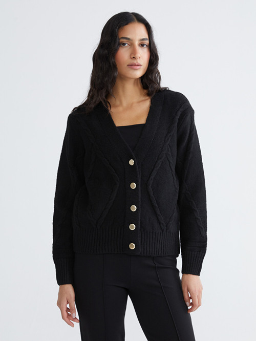 LCW Modest Siyah Hırka