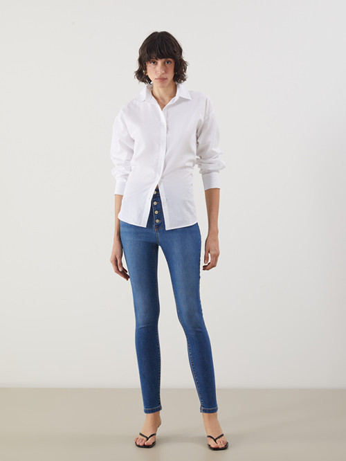 LCW Jeans İndigo Jüpiter Süper Skinny Fit Kadın Jean Pantolon