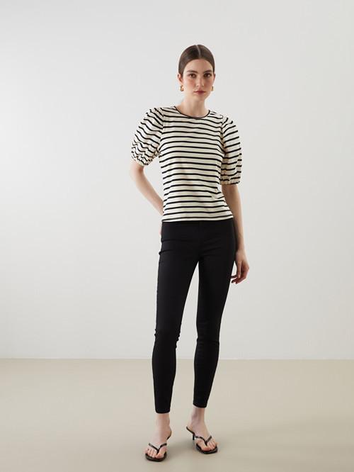 LCW Jeans Siyah Jüpiter Süper Skinny Fit Kadın Jean Pantolon
