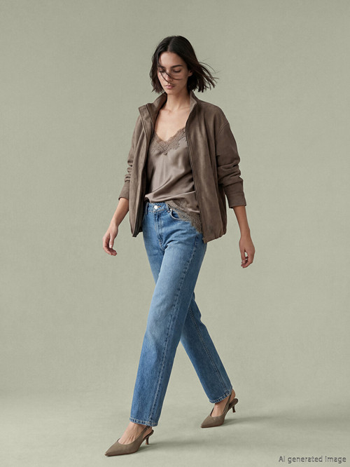 LCW Jeans İndigo Straight Fit Kadın Jean Pantolon