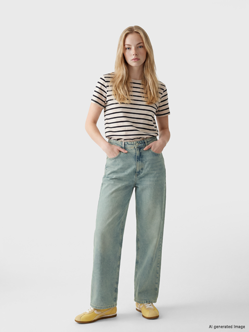 LCW Jeans İndigo Relaxed Fit Kadın Jean Pantolon