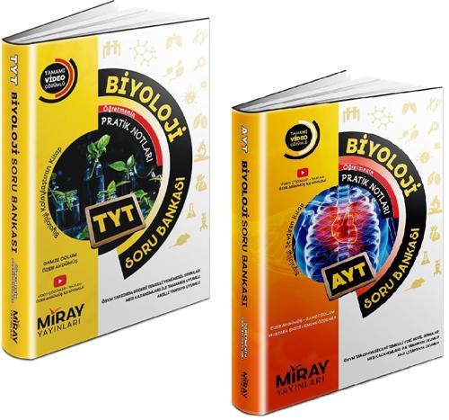 Miray 2024 Tyt Ayt Biyoloji Soru Bankası Seti 2 Kitap