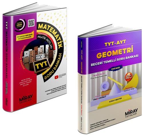Miray 2024 Tyt Matematik + Geometri Soru Bankası Seti 2 Kitap