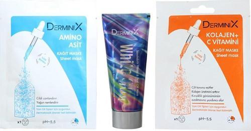 Nemlendirici Maske Seti / Nemlendirici Soyulabilir Maske + Amino Asit Kağıt Maske + Kolajen