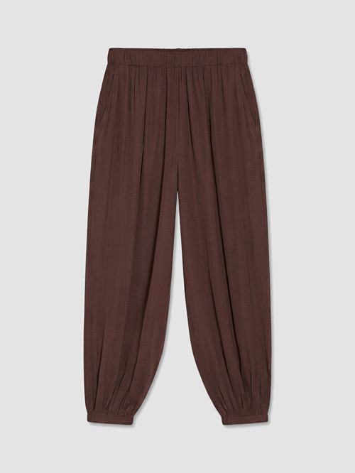 LCWAIKIKI Classic Kahverengi Beli Lastikli Kadın Jogger Pantolon