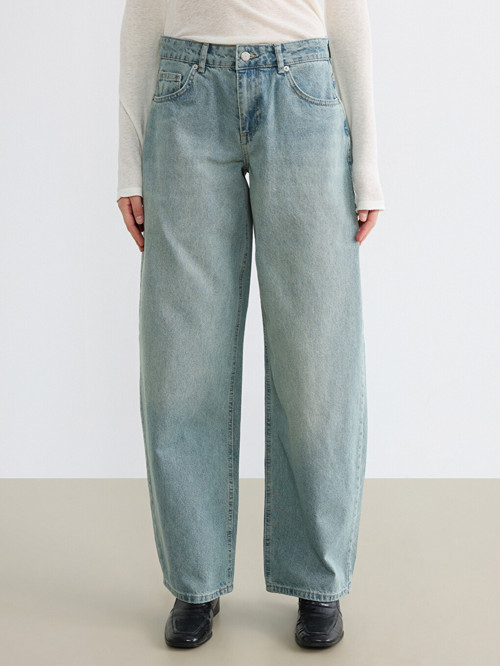 LCW Jeans İndigo Balloon Fit Kadın Jean Pantolon
