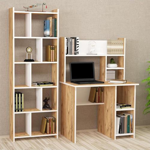 Jimmy Snow 90 Cm Çalışma Masası Takımı Jms02 Atlantikçam - Beyaz