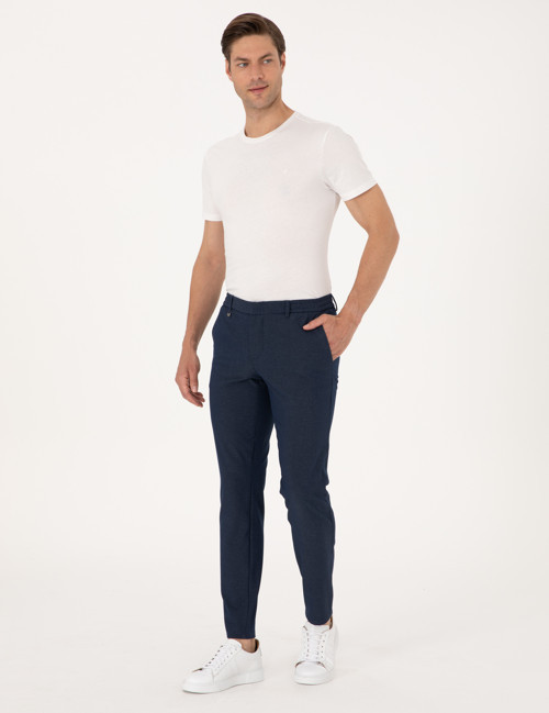 Lacivert Ex. Slim Fit Kumaş Pantolon 50304415-VR033