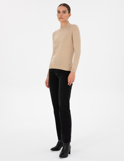Siyah Straight Fit Jean Pantolon 50318236-VR046