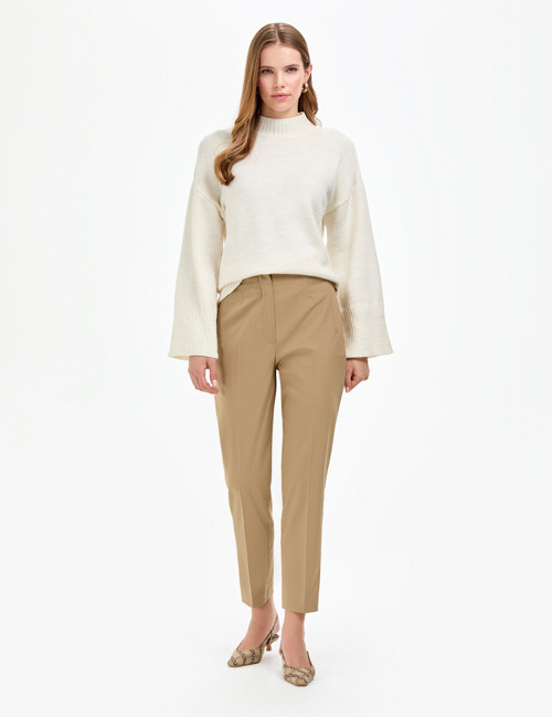 Bej Carrot Fit Kumaş Pantolon 50318977-VR011