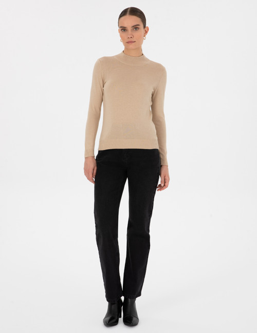 Siyah Straight Fit Jean Pantolon 50318236-VR046