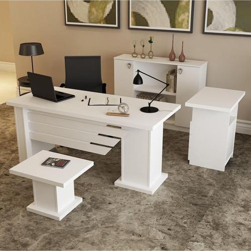 Ophira - 1 - 2 - 3 - 4 Oph01 Ofis Büro Masa Takımı Beyaz