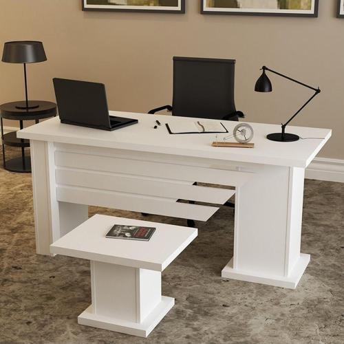 Ophira - 1 - 2 Oph01 Ofis Büro Masa Takımı Beyaz