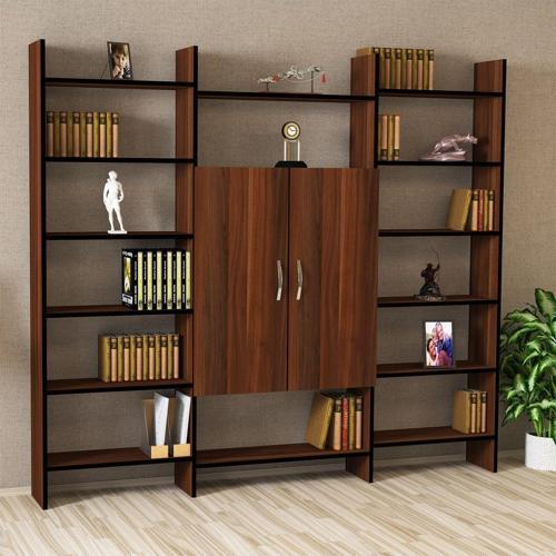 Viyan Kapaklı Kitaplık Vyn05 Ceviz
