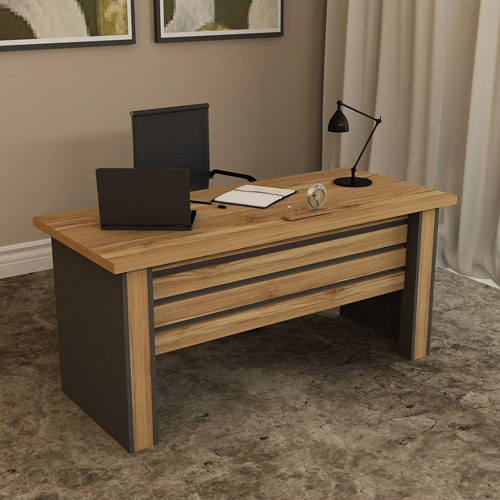 Webber - 1 Wbb04 Ofis Büro Masası Antrasit - Çam