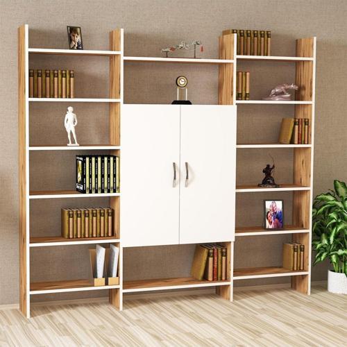 Viyan Kapaklı Kitaplık Vyn02 Atlantikçam - Beyaz