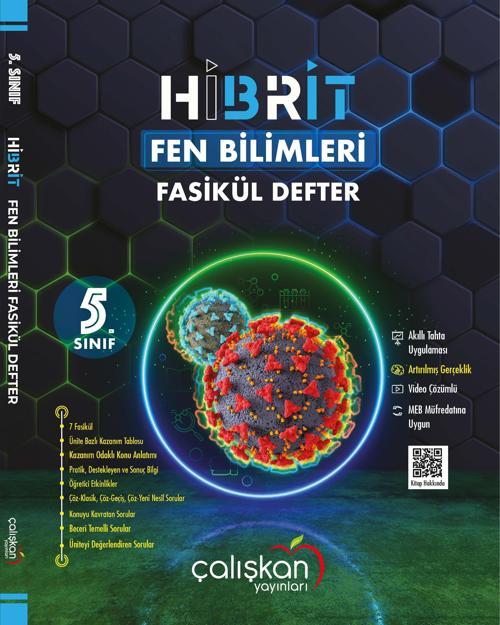 Çalışkan 5. Sınıf Fen Bilimleri Hibrit Fasikül Defter 2023