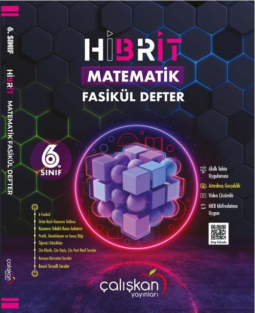 Çalışkan 6. Sınıf Matematik Hibrit Fasikül Defter 2023