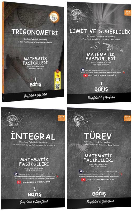 Barış Yayınları 2024 Ayt Trigonometri + Limit + Türev + İntegral Seti 4 Kitap