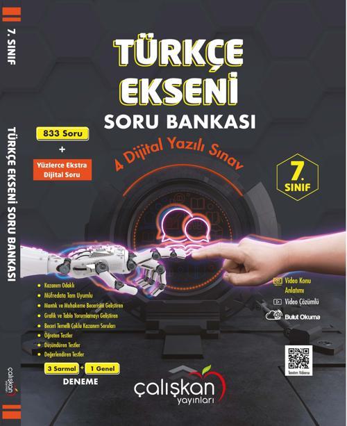 Çalışkan 7. Sınıf Türkçe Ekseni Soru Bankası 2023