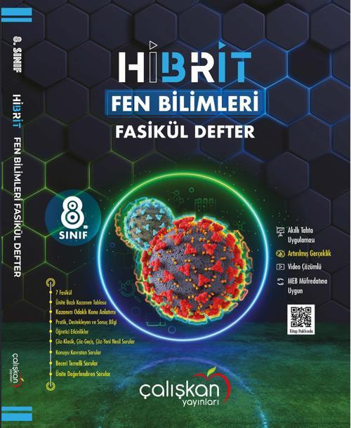 Çalışkan 8. Sınıf Lgs Fen Bilimleri Hibrit Fasikül Defter 2023