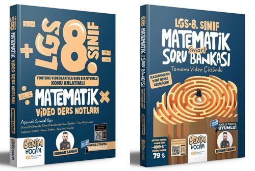 Benim Hocam 2023 8. Sınıf Lgs Matematik Video Ders Defteri + Smart Soru Bankası Seti 2 Kitap 2023