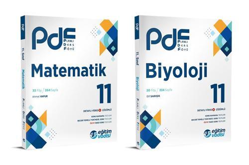 Eğitim Vadisi 2024 11. Sınıf Matematik + Biyoloji Pdf Seti 2 Kitap