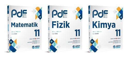 Eğitim Vadisi 2024 11. Sınıf Matematik + Fizik + Kimya Pdf Seti 3 Kitap