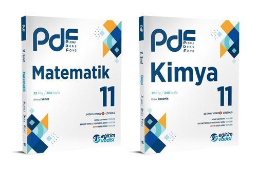 Eğitim Vadisi 2024 11. Sınıf Matematik + Kimya Pdf Seti 2 Kitap