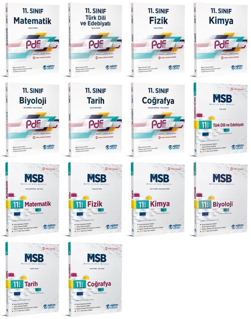 Eğitim Vadisi 11. Sınıf Pdf + Soru Soru Bankası Seti Tam Set 14 Kitap 2023