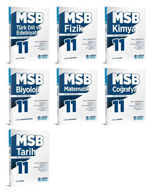 Eğitim Vadisi 2024 11. Sınıf Soru Bankası Seti Tam Set 7 Kitap